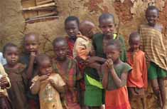 Local children in a local village